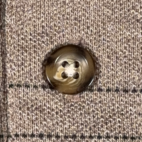 Vintage Knights Sportswear Polo Shirt Adult LARGE Gray Brown Striped Preppy 90s