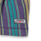 Vintage Levis Shirt Adult LARGE Purple Green Gold Striped Henley Grunge USA 90s