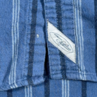 Vintage Levis Shirt Adult EXTRA LARGE Brown Striped Flannel Cotton Grunge 90s