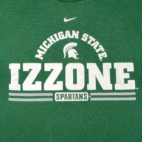 Vintage Michigan State Spartans Shirt Adult LARGE Green Nike Basketball Y2K
