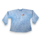 Peter Pan Shirt Adult LARGE Blue Disney Parks Spirit Jersey Denim Dye Oversize