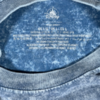 Peter Pan Shirt Adult LARGE Blue Disney Parks Spirit Jersey Denim Dye Oversize