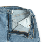 Vintage Levis Jean Shorts Mens 34 Blue Light Wash Denim 505 Regular Fit Y2K