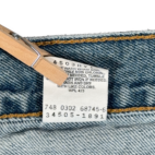 Vintage Levis Jean Shorts Mens 34 Blue Light Wash Denim 505 Regular Fit Y2K