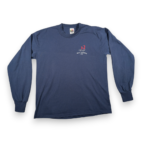 Vintage Hilly Hundred Shirt Adult LARGE Blue 1998 Cycling Bike Race Indiana 90s