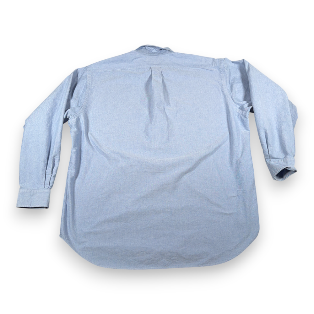 Vintage Ralph Lauren Golf Shirt Adult EXTRA LARGE Blue Oxford Tilden Crest 90s-3 Vintage Ralph Lauren Golf Shirt Adult EXTRA LARGE Blue Oxford Tilden Crest 90s