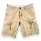Abercrombie Fitch Shorts Mens 30 Brown Cargo Canvas Button Fly Tactical Outdoor