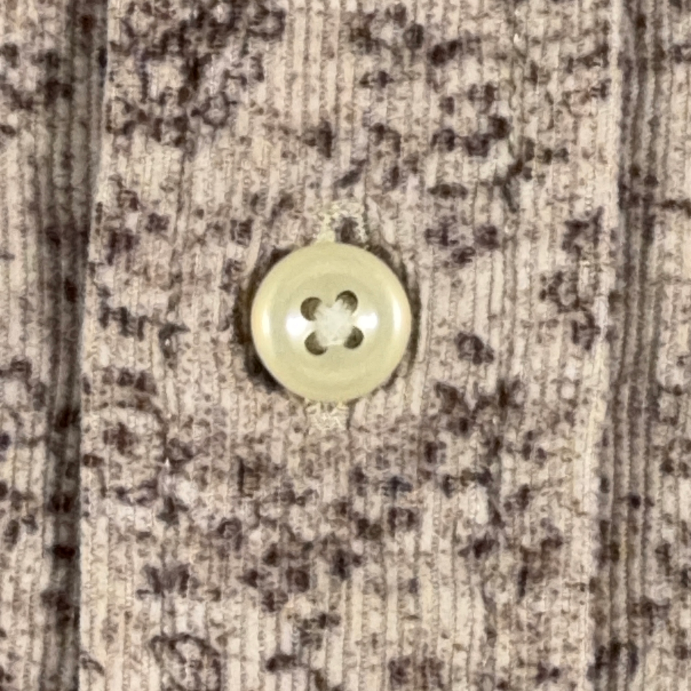 Vintage Lands End Shirt Adult LARGE Brown Corduroy Cotton Paisley Preppy 90s-6 Vintage Lands End Shirt Adult LARGE Brown Corduroy Cotton Paisley Preppy 90s