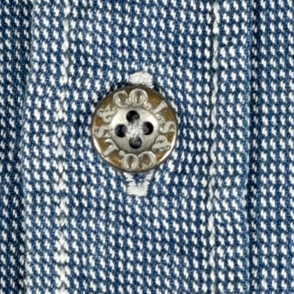 Vintage Levis Shirt Adult LARGE Blue White Houndstooth Check Cotton Grunge 90s-5 Vintage Levis Shirt Adult LARGE Blue White Houndstooth Check Cotton Grunge 90s