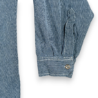 Vintage Levis Shirt Adult LARGE Blue White Houndstooth Check Cotton Grunge 90s