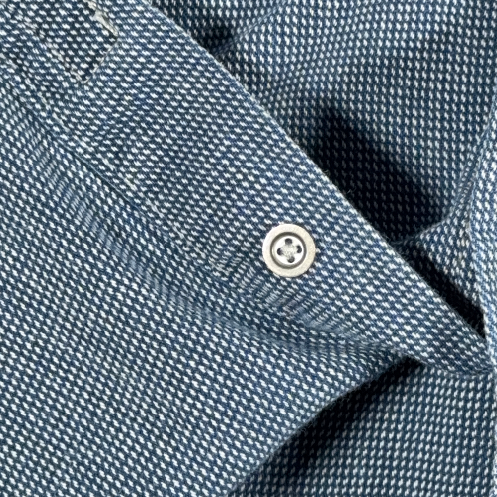 Vintage Levis Shirt Adult LARGE Blue White Houndstooth Check Cotton Grunge 90s-8 Vintage Levis Shirt Adult LARGE Blue White Houndstooth Check Cotton Grunge 90s