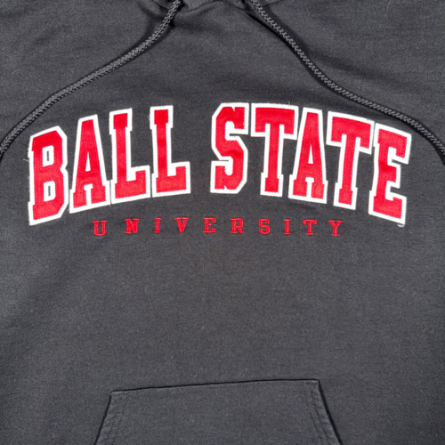 Ball State University Sweater Adult MEDIUM Black Hoodie Stitched Champion-2 Ball State University Sweater Adult MEDIUM Black Hoodie Stitched Champion