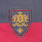 Izod Polo Shirt Adult EXTRA LARGE TALL Red Blue Long Sleeve Rugby Stripe Preppy