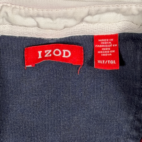 Izod Polo Shirt Adult EXTRA LARGE TALL Red Blue Long Sleeve Rugby Stripe Preppy