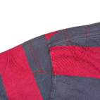 Izod Polo Shirt Adult EXTRA LARGE TALL Red Blue Long Sleeve Rugby Stripe Preppy