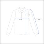 Izod Polo Shirt Adult EXTRA LARGE TALL Red Blue Long Sleeve Rugby Stripe Preppy