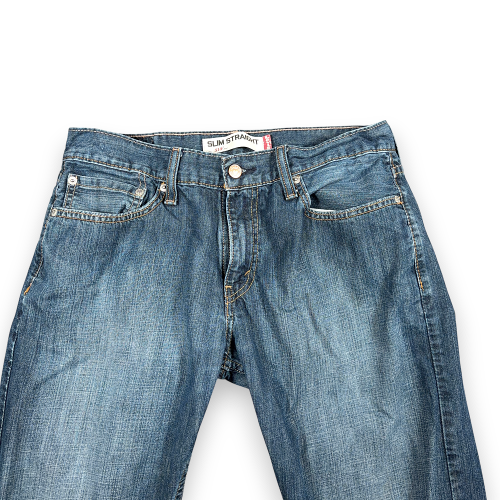 Vintage Levis Jeans Mens 32x30 Blue Slim Straight Dark Wash Cotton Denim 514 Y2K-3 Vintage Levis Jeans Mens 32x30 Blue Slim Straight Dark Wash Cotton Denim 514 Y2K