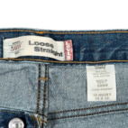 Vintage Levis Jeans Mens 33x28 14 Husky Blue Baggy Fit Loose Straight 569 Skater