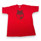 Vintage Wolf Park Shirt Adult EXTRA LARGE Red Battle Ground Indiana Animal 90s
