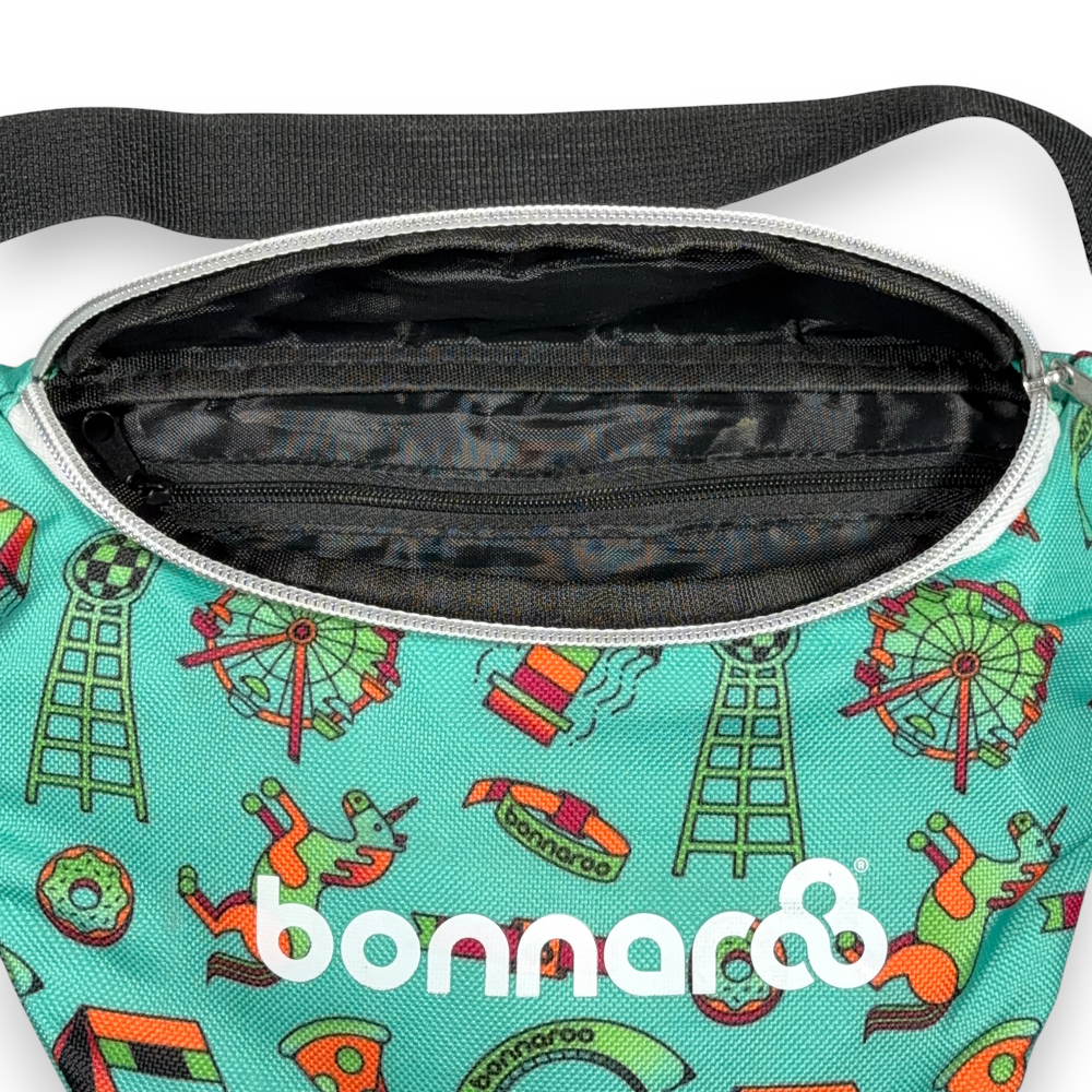 Bonnaroo Bag Green Waist Fanny Pack Adjustable Strap Music Festival Merch Gear-3 Bonnaroo Bag Green Waist Fanny Pack Adjustable Strap Music Festival Merch Gear