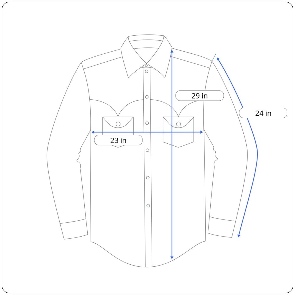 Levis Western Shirt Adult LARGE Blue Denim Dark Wash Pearl Snap Regular Fit