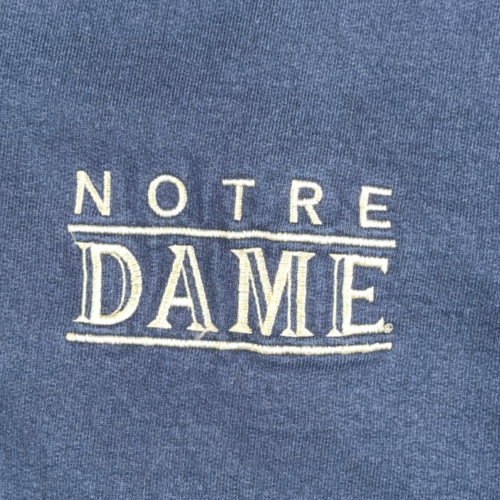Vintage Notre Dame Sweater Adult MEDIUM Blue Hoodie Zip USA Campus Bookstore 90s-2 Vintage Notre Dame Sweater Adult MEDIUM Blue Hoodie Zip USA Campus Bookstore 90s