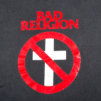Vintage Bad Religion Shirt Adult LARGE Black Punk Rock Band Crossbuster CMI 90s