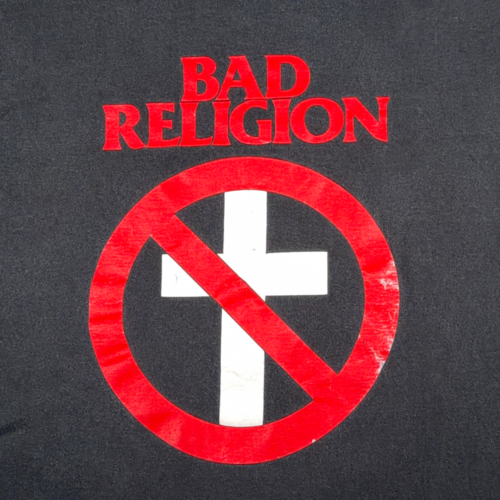Vintage Bad Religion Shirt Adult LARGE Black Punk Rock Band Crossbuster CMI 90s-2 Vintage Bad Religion Shirt Adult LARGE Black Punk Rock Band Crossbuster CMI 90s
