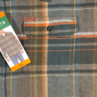 Orvis Shirt Mens 2XL XXL Brown Plaid Cotton Flannel Jacket Heritage Outdoor Tags
