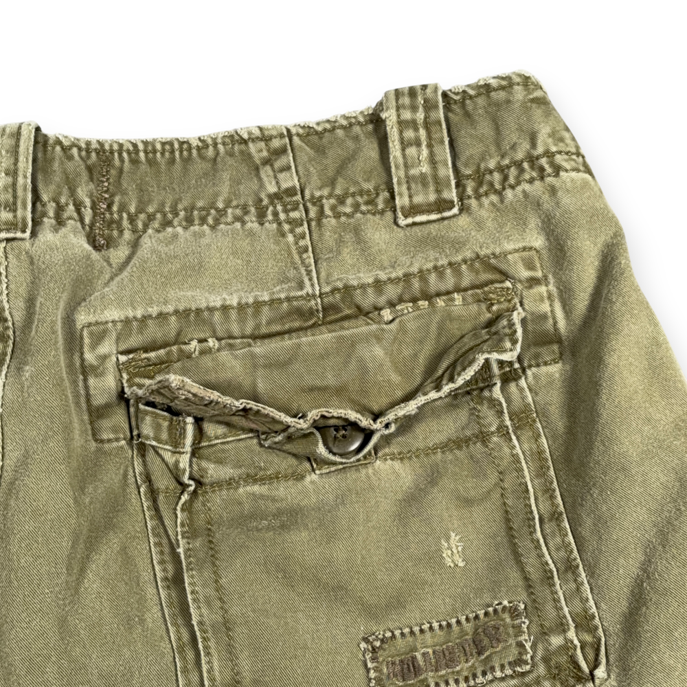 Vintage Hollister Shorts Mens 33 Green Canvas Surf Distressed Military Army Y2K-8 Vintage Hollister Shorts Mens 33 Green Canvas Surf Distressed Military Army Y2K