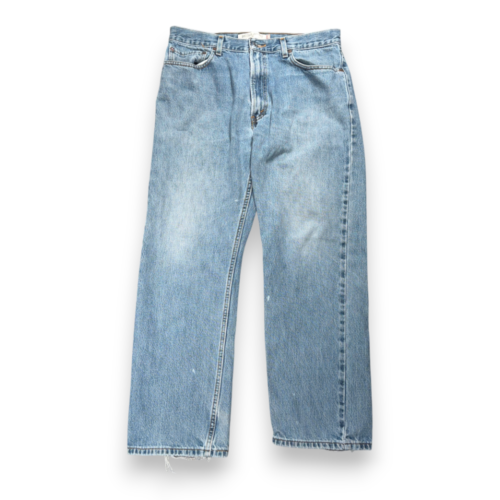 Vintage 505 Levis Jeans Mens 34x30 Blue Regular Straight Light Wash Denim Y2K