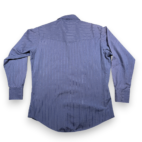 Vintage Ely Cattleman Western Shirt Adult LARGE Blue Pearl Snap Cowboy Dobby 90s