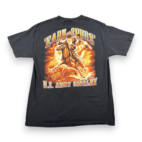 US Army Shirt Adult LARGE Black Earn Spurs Cavalry 762 Design Horse Soldier Y2K