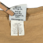 Vintage Six Flags Shirt Adult 2XL XXL Brown Roller Coaster Looney Tunes Y2K