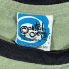 Vintage Woody Woodpecker Shirt Adult LARGE Green Cartoon Portrait Ringer USA Y2K