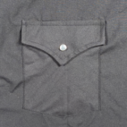 Ely Cattleman Western Shirt Adult 2XL XXL Black Pearl Snap White Piping Cowboy