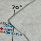 Vintage Sea World Shirt Adult MEDIUM White Bermuda Triangle Mission Boat USA 90s