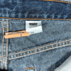 Levis Jean Shorts Mens 29 Blue 569 Loose Straight Dark Wash Denim Baggy Y2K