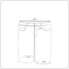 Levis Jean Shorts Mens 29 Blue 569 Loose Straight Dark Wash Denim Baggy Y2K