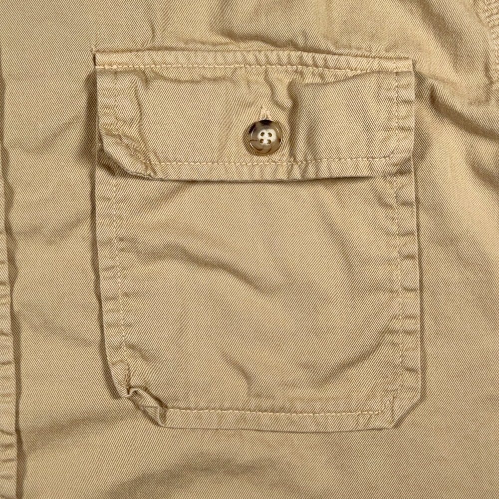 Vintage Safari Shirt Adult LARGE Brown Military Field Utility Outdoor USA 80s-3 Vintage Safari Shirt Adult LARGE Brown Military Field Utility Outdoor USA 80s