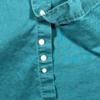 Vintage Wrangler Western Shirt Adult EXTRA LARGE Green Teal Workwear Cowboy 80s