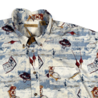 Vintage Munsingwear Shirt Adult 2XL XXL White Fly Fishing Novelty Outdoor 90s