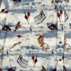 Vintage Munsingwear Shirt Adult 2XL XXL White Fly Fishing Novelty Outdoor 90s