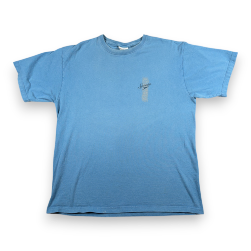 Vintage Speedo Shirt Adult LARGE Blue Beach Hammock Tropical PAlm Flower Y2K-2 Vintage Speedo Shirt Adult LARGE Blue Beach Hammock Tropical PAlm Flower Y2K