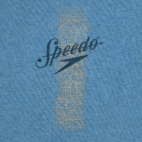 Vintage Speedo Shirt Adult LARGE Blue Beach Hammock Tropical PAlm Flower Y2K