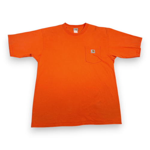 Vintage Carhartt Shirt Adult EXTRA LARGE Orange Logo Workwear Heritage Y2K