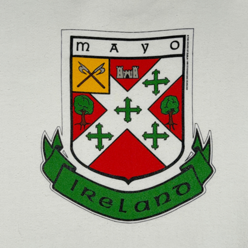 Vintage Ireland Sweater Adult EXTRA LARGE White Sweatshirt Mayo Crest Heritage 80s-2 Vintage Ireland Sweater Adult EXTRA LARGE White Sweatshirt Mayo Crest Heritage 80s