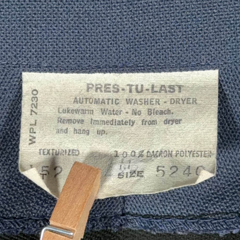 Vintage Workwear Jacket Adult MEDIUM Blue Polyester Browns Industrial USA 60s-5 Vintage Workwear Jacket Adult MEDIUM Blue Polyester Browns Industrial USA 60s