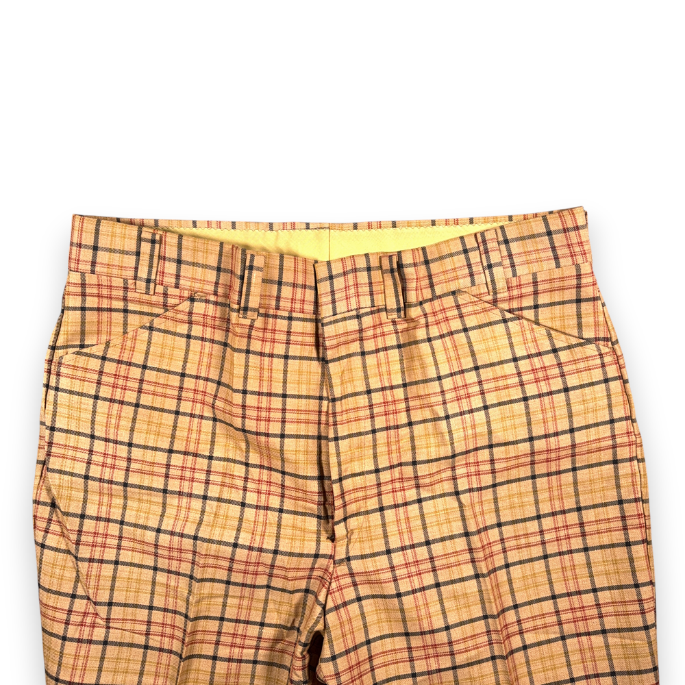 Vintage JCPenney Pants Mens 40x29 Yellow Mustard Gold Plaid Disco Talon Wide 70s-3 Vintage JCPenney Pants Mens 40x29 Yellow Mustard Gold Plaid Disco Talon Wide 70s