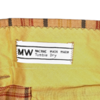 Vintage JCPenney Pants Mens 40x29 Yellow Mustard Gold Plaid Disco Talon Wide 70s